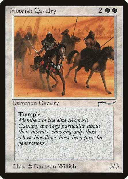 Moorish Cavalry, Magic card ARN 7† — Arabian Nights set