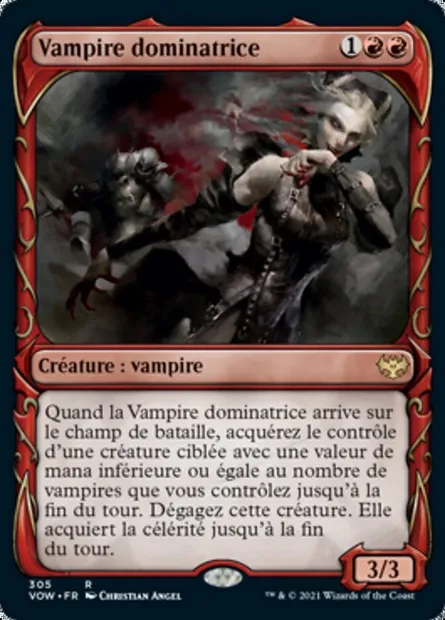 Vampire dominatrice, carte Magic VOW 305 — extension Innistrad : noce écarlate