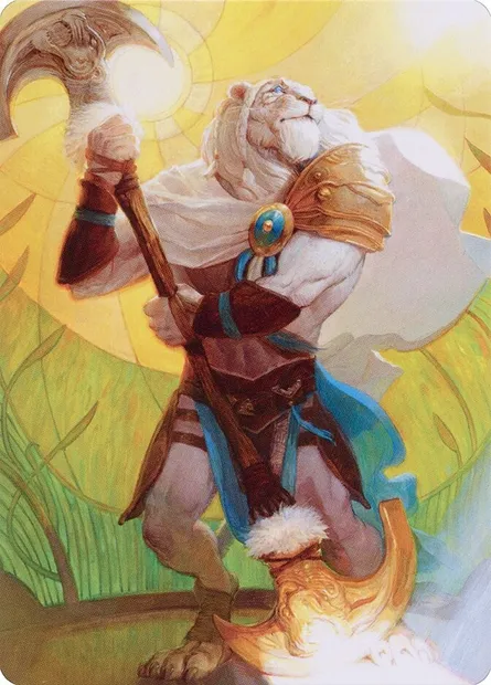 Ajani, Sleeper Agent // Ajani, Sleeper Agent, Magic card ADMU 42 — Dominaria United Art Series set