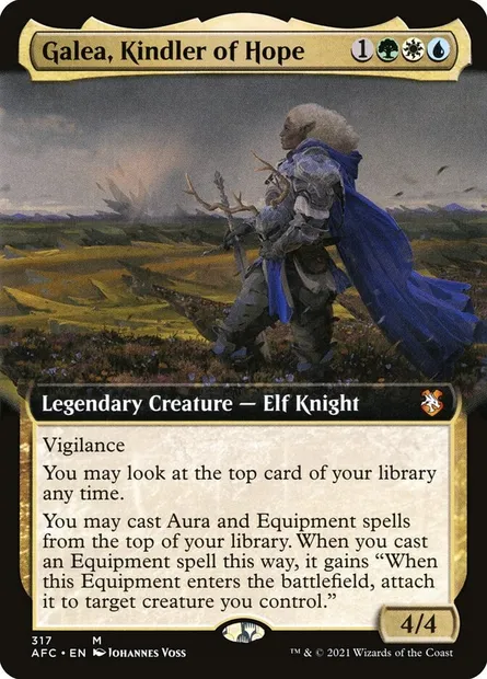 Galea, Kindler of Hope, Magic card AFC 317 — Forgotten Realms Commander set