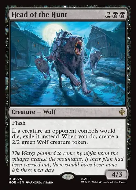 Head of the Hunt, Magic card HOB 75 — The Hobbit set