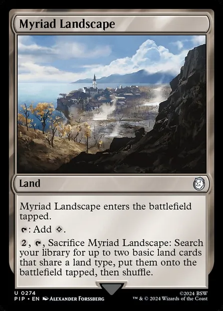 Myriad Landscape, Magic card PIP 274 — Fallout set