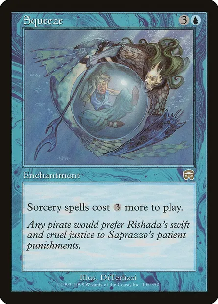 Squeeze, Magic card MMQ 105 — Mercadian Masques set
