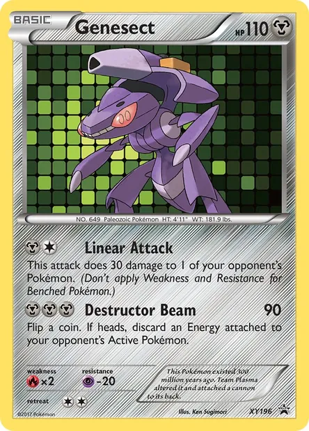 Genesect, Pokémon card XY 196 — XY Black Star Promos set