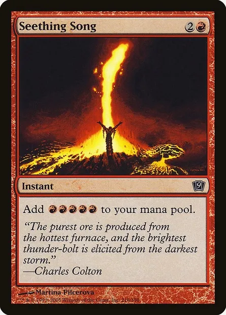 Seething Song, Magic card 9ED 216★ — Ninth Edition set