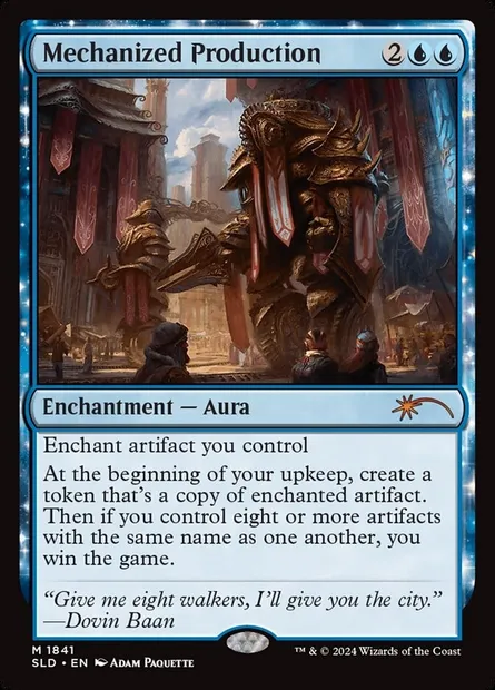 Mechanized Production, Magic card SLD 1841 — Secret Lair Drop set