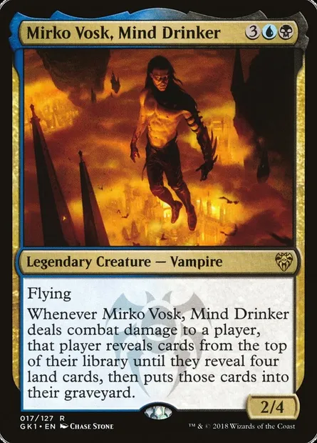 Mirko Vosk, Mind Drinker, Magic card GK1 17 — GRN Guild Kit set