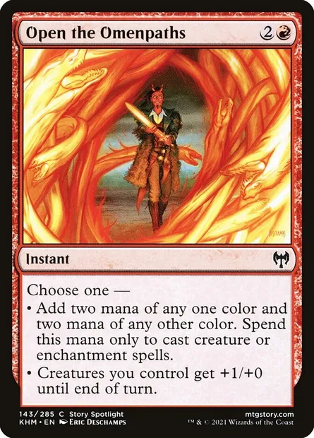 Open the Omenpaths, Magic card KHM 143 — Kaldheim set