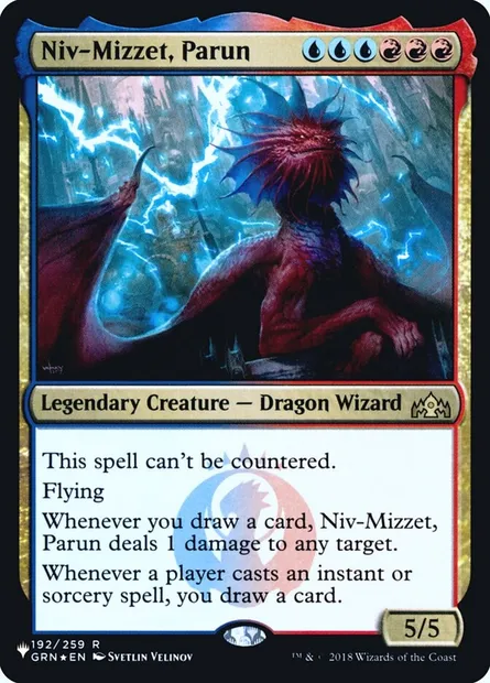 Niv-Mizzet, Parun, carte Magic PLST GRN-192 — extension The List