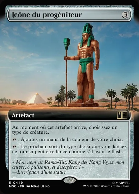 Icône du progéniteur, carte Magic MSC 449 — extension Marvel Super Heroes Commander