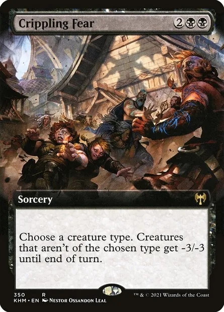 Crippling Fear, Magic card KHM 350 — Kaldheim set