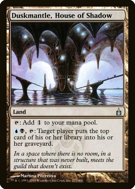 Duskmantle, House of Shadow, Magic card RAV 277 — Ravnica: City of Guilds set
