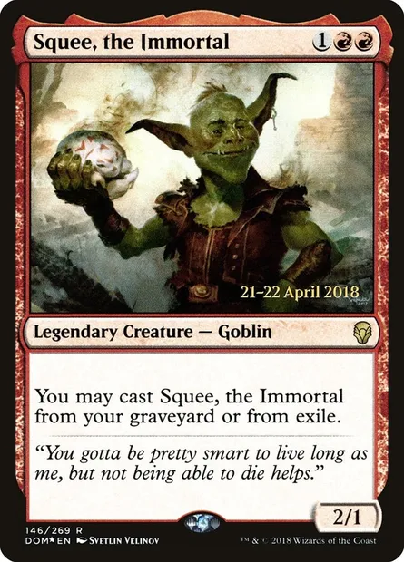 Squee, the Immortal, Magic card PDOM 146s — Dominaria Promos set