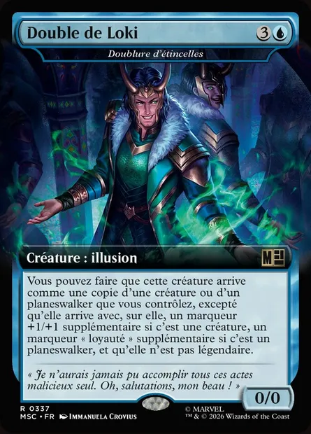 Doublure d'étincelles, carte Magic MSC 337 — extension Marvel Super Heroes Commander