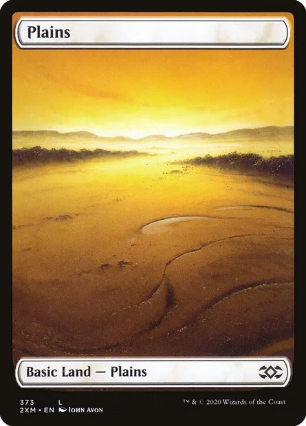 Plains, Magic card 2XM 373 — Double Masters set