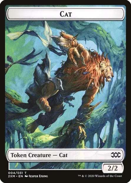 Cat, Magic card T2XM 4 — Double Masters Tokens set