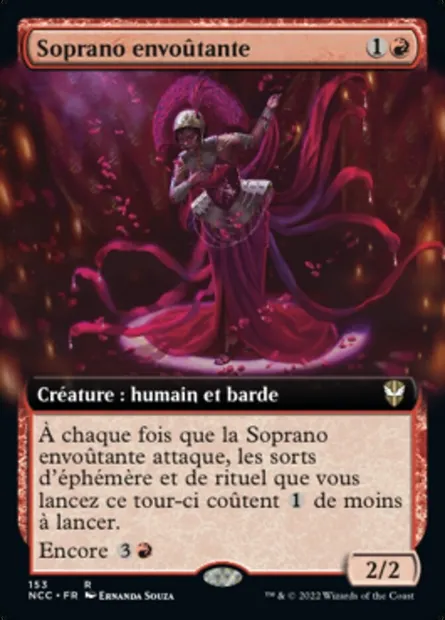 Soprano envoûtante, carte Magic NCC 153 — extension New Capenna Commander