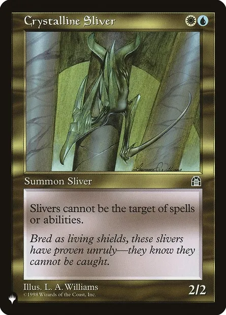 Crystalline Sliver, Magic card PLST STH-127 — The List set