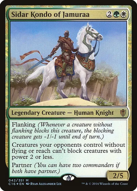 Sidar Kondo of Jamuraa, Magic card C16 42 — Commander 2016 set
