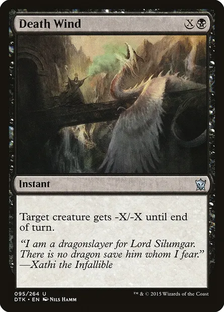 Death Wind, Magic card DTK 95 — Dragons of Tarkir set