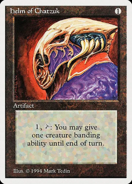 Helm of Chatzuk, Magic card SUM 250 — Summer Magic / Edgar set