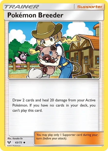 Pokémon Breeder, Pokémon card SLG 63 — Shining Legends set