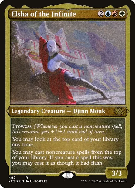 Elsha of the Infinite, Magic card 2X2 492 — Double Masters 2022 set