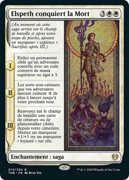 Elspeth conquiert la Mort, carte Magic THB 13 — extension Theros Beyond Death