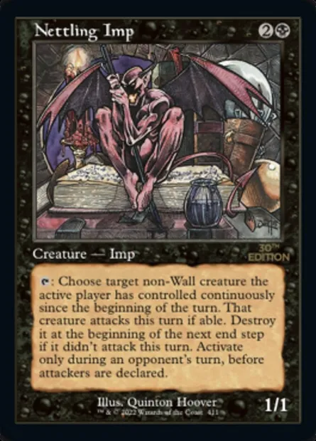 Nettling Imp, Magic card 30A 411 — 30th Anniversary Edition set