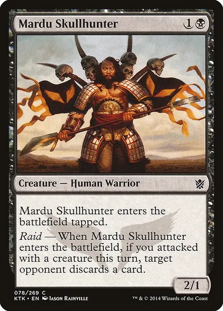 Mardu Skullhunter, Magic card KTK 78 — Khans of Tarkir set