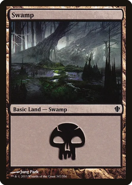 Swamp, Magic card C13 347 — Commander 2013 set