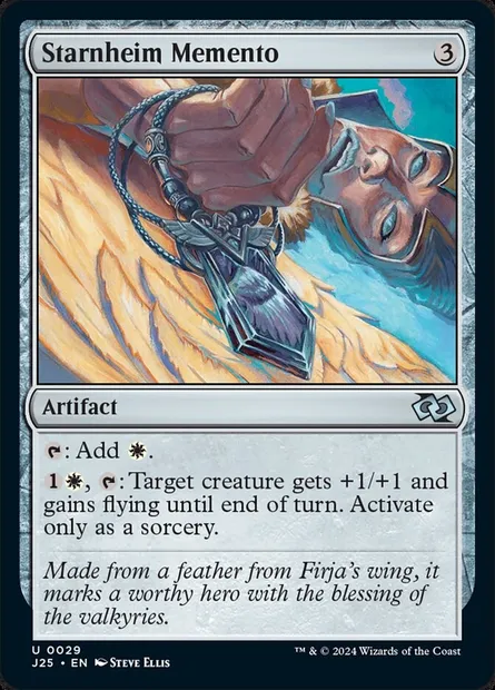 Starnheim Memento, Magic card J25 29 — Foundations Jumpstart set