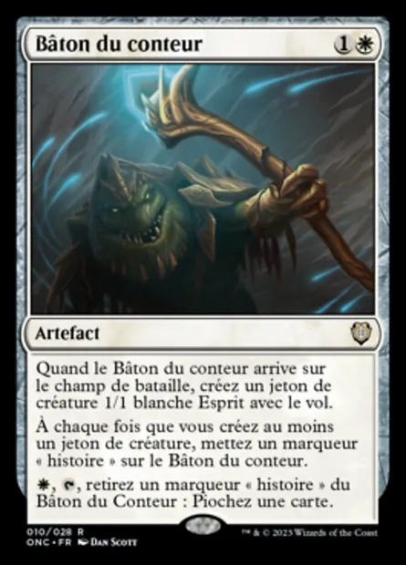 Bâton du conteur, carte Magic ONC 10 — extension Phyrexia: All Will Be One Commander