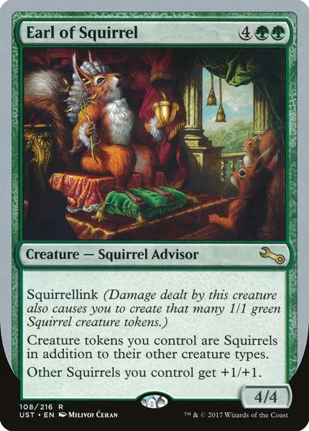 Earl of Squirrel, carte Magic UST 108 — extension Unstable