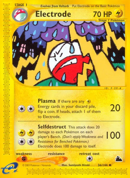 Electrode, Pokémon card SK 36 — Skyridge set