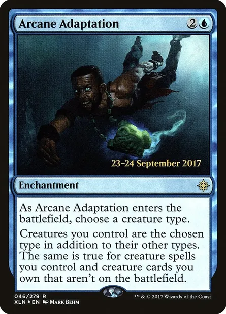 Arcane Adaptation, Magic card PXLN 46s — Ixalan Promos set
