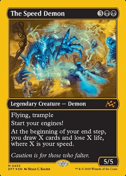 The Speed Demon, Magic card DFT 453 — Aetherdrift set
