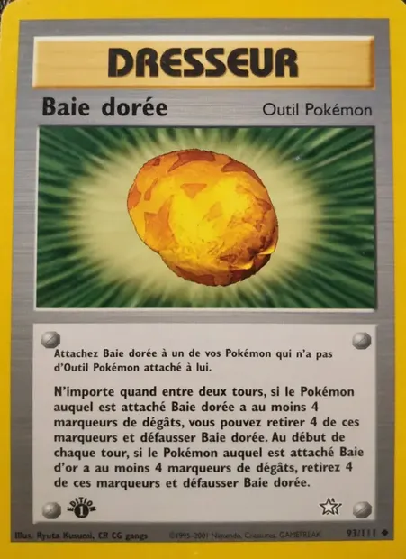 Baie dorée, carte Pokémon NG 93 — extension Neo Genesis
