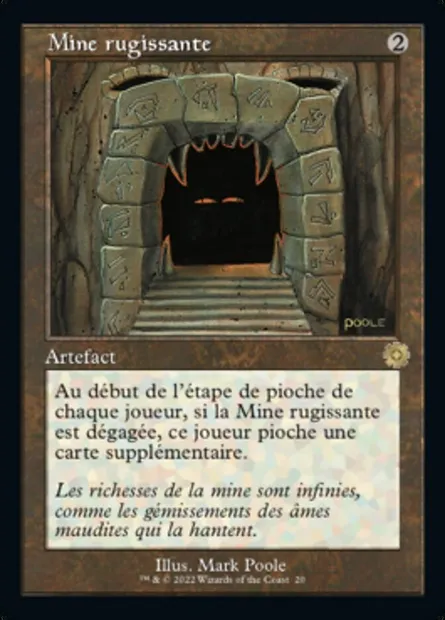 Mine rugissante, carte Magic BRR 20 — extension The Brothers' War Retro Artifacts