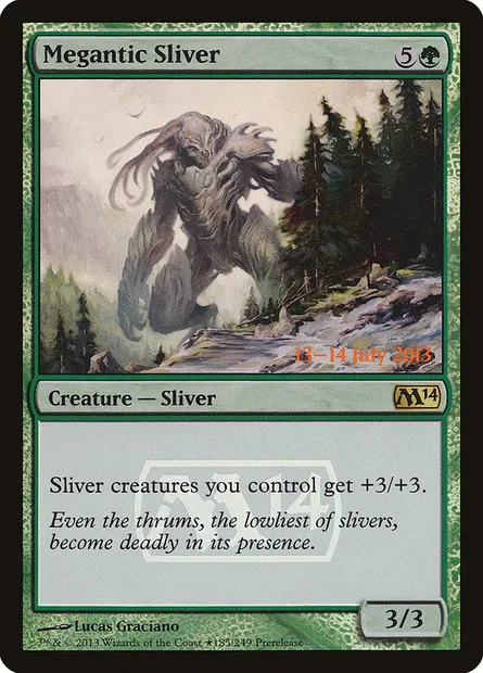 Slivoïde mégantique, carte Magic PM14 185★ — extension Magic 2014 Promos