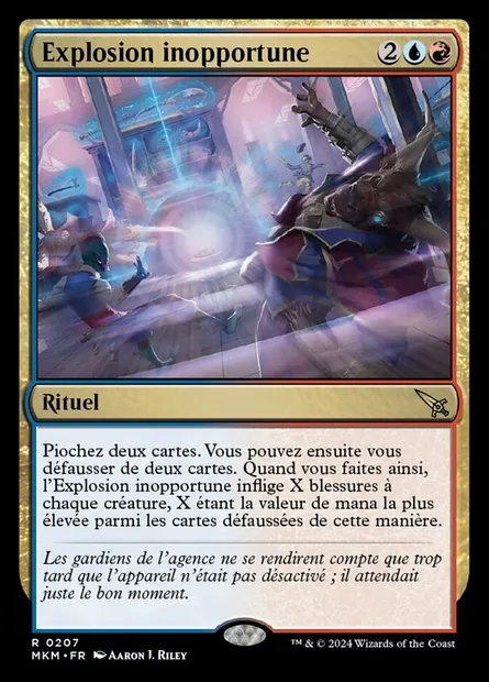 Explosion inopportune, carte Magic MKM 207 — extension Murders at Karlov Manor