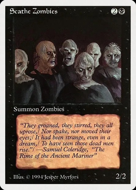 Scathe Zombies, Magic card SUM 127 — Summer Magic / Edgar set