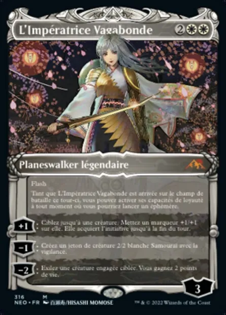 L'Impératrice Vagabonde, carte Magic NEO 316 — extension Kamigawa: La Dynastie Néon