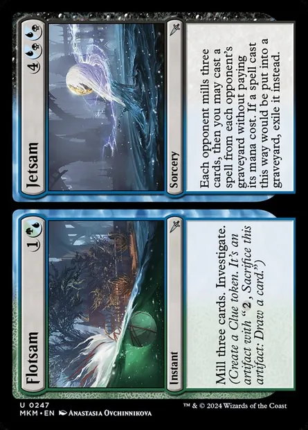 Flotsam // Jetsam, carte Magic MKM 247 — extension Murders at Karlov Manor