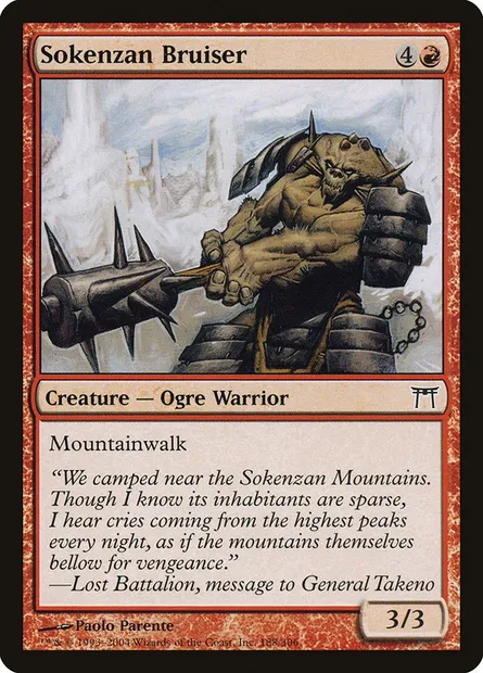 Sokenzan Bruiser, Magic card CHK 188 — Champions of Kamigawa set