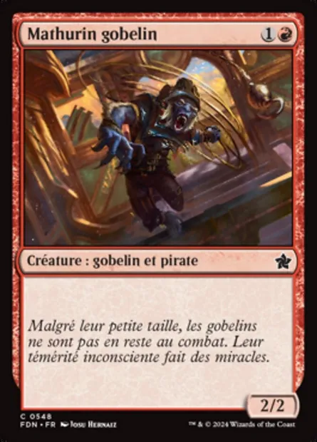 Mathurin gobelin, carte Magic FDN 548 — extension Foundations