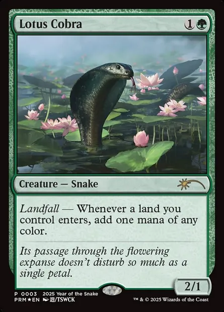 Lotus Cobra, Magic card PL25 3 — Year of the Snake 2025 set