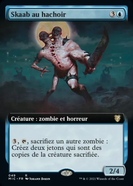 Skaab au hachoir, carte Magic MIC 49 — extension Midnight Hunt Commander