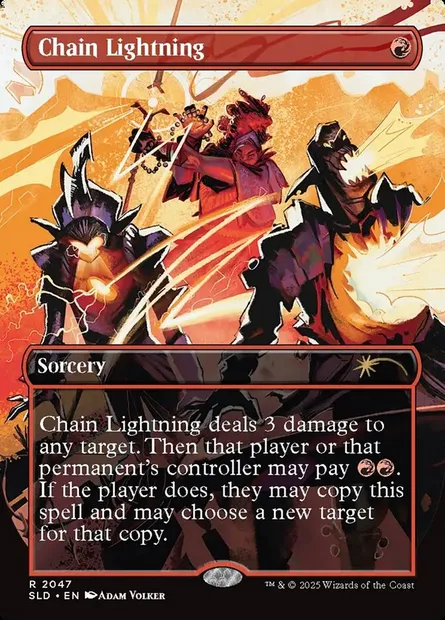 Chain Lightning, Magic card SLD 2047 — Secret Lair Drop set