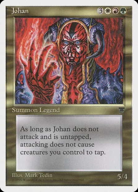 Johan, carte Magic CHR 77 — extension Chronicles